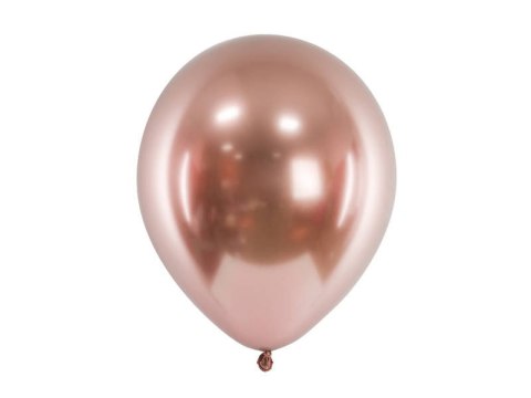 Balony lateksowe Glossy, Chrome, Różowe Złoto, Rose Gold, 45cm, 5 szt. Partydeco Balony lateksowe Glossy, Chrome, Różowe Złoto, Rose Gold, 45cm, 5 szt. Partydeco