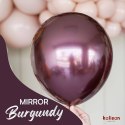 Balony lateksowe Mirror Burgundy, 13 cm, 100 szt. Kalisan