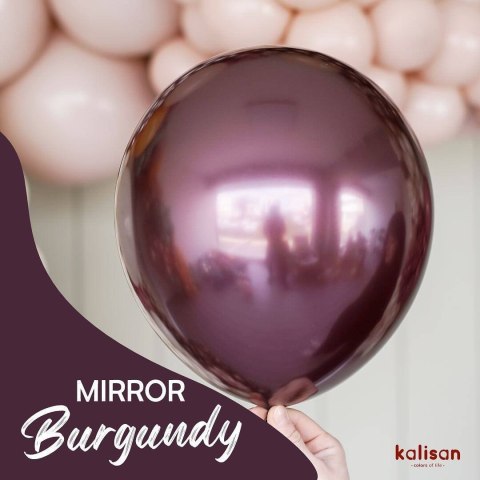 Balony lateksowe Mirror Burgundy, 13 cm, 100 szt. Kalisan Balony lateksowe Mirror Burgundy, 13 cm, 100 szt. Kalisan