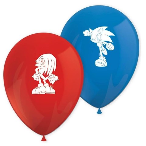 Balony lateksowe Sonic, 8szt Procos Balony lateksowe Sonic, 8szt Procos