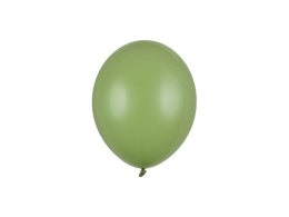 Balony lateksowe Strong, Zielone, Pastel Rosemary Green, 12cm, 100 szt. Partydeco