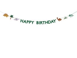 Baner Happy Birthday Dino, 3 m, mix Partydeco