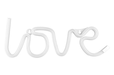Neon LED - Love, biały, 34,5x13cm Partydeco Neon LED - Love, biały, 34,5x13cm Partydeco