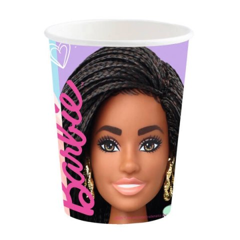 Papierowe Kubeczki Barbie, Barbie Sweet Life, 250ml, 8 szt. Amscan / Anagram