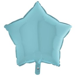 Balon Foliowy - Gwiazda Pastelowy Błękit 46 cm Grabo Grabo