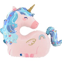 Balon foliowy jednorożec, Maritime Unicorn, 102cm Grabo