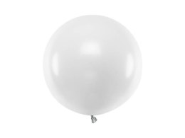 Balon lateksowy Gigant, Biały, Pastel Pure White, 60cm, 1szt Partydeco