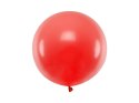 Balon lateksowy Gigant, Czerwony, Pastel Poppy Red, 60cm, 1szt Partydeco