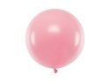 Balon lateksowy Gigant, Różowy, Pastel Baby Pink, 60cm, 1szt Partydeco