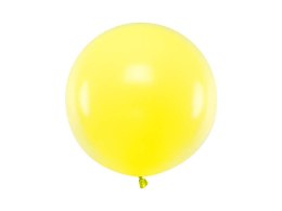 Balon lateksowy Gigant, Żółty, Pastel Lemon Zest, 60cm, 1szt Partydeco