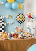 Balonowy topper na tort Autko, mix, 29 cm Partydeco