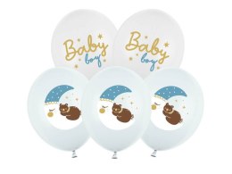 Balony 30 cm, Baby boy, 6szt. Partydeco