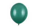 Balony lateksowe Strong Butelowa Zieleń, Pastel Bottle Green, 30cm, 10 szt Partydeco