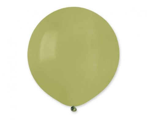 Balony lateksowe pastelowe zielone oliwkowe 98, 48cm, 25 szt. Gemar