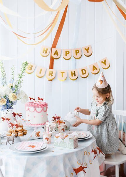 Baner Happy Birthday, 150cm Partydeco Baner Happy Birthday, 150cm Partydeco