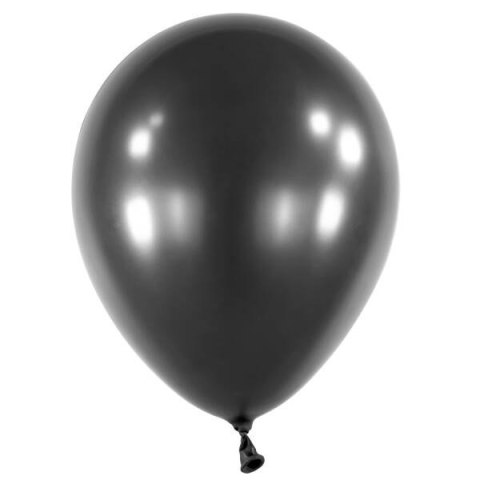 Balony lateksowe Czarne, Decorator Pearl Jet Black, 35cm, 50 szt. Amscan / Anagram