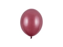 Balony lateksowe Strong, Bordowe, Metallic Maroon, 30cm, 50 szt. Partydeco