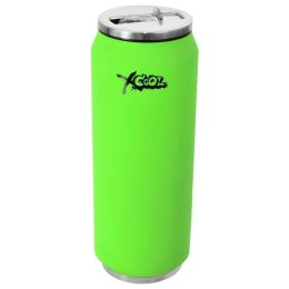 Kubek termiczny termos bidon neonowy zielony PUSZKA 500 ml