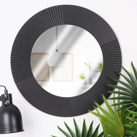 Lustro ścienne czarne okrągłe 48 cm Lustro ścienne czarne okrągłe 48 cm