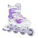 Łyżworolki 2w1 SPARTAN Purple-White Inliner (38-41)