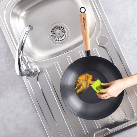 PATELNIA WOK KANTOŃSKI STALOWY GŁĘBOKI CHIŃSKI PATELNIA WOK KANTOŃSKI STALOWY GŁĘBOKI CHIŃSKI