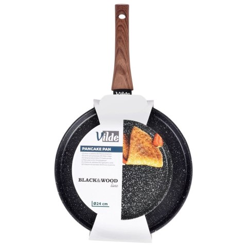Patelnia Indukcja Gaz do Naleśników Granitowa Nieprzywierająca VILDE 24 cm Patelnia Indukcja Gaz do Naleśników Granitowa Nieprzywierająca VILDE 24 cm
