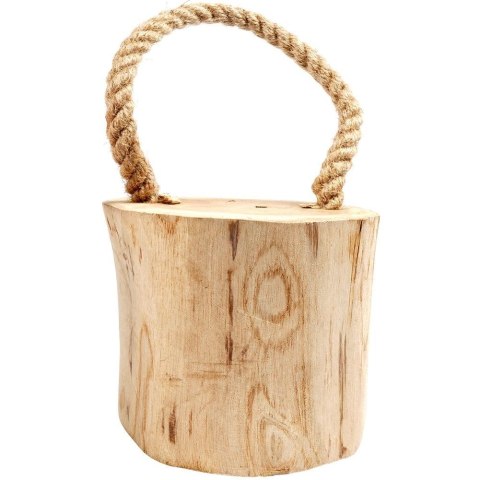 Stoper odbojnik ogranicznik do drzwi drewniany z liną 15 cm Stoper odbojnik ogranicznik do drzwi drewniany z liną 15 cm