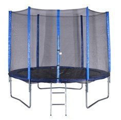 Trampolina Czarno-Niebieska Ogrodowa z Siatką 180 cm