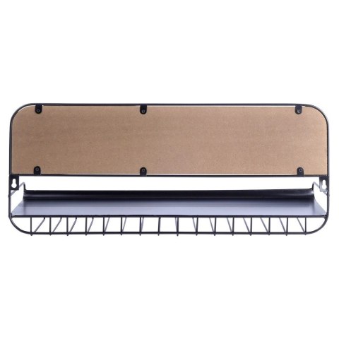 Wieszak na kieliszki, kubki, filiżanki metalowy czarny ścienny BISTRO 48x12x20 cm Wieszak na kieliszki, kubki, filiżanki metalowy czarny ścienny BISTRO 48x12x20 cm