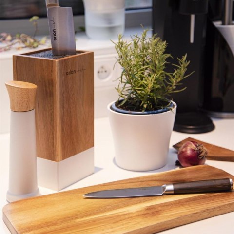 Nóż noże kuchenne stalowe WOODEN zestaw komplet noży 5 sztuk Nóż noże kuchenne stalowe WOODEN zestaw komplet noży 5 sztuk