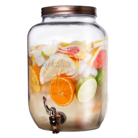 Słój słoik z kranikiem dystrybutor do napojów wody lemoniady soku 8,8 l Słój słoik z kranikiem dystrybutor do napojów wody lemoniady soku 8,8 l