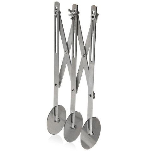 Znacznik rozstawny do ciasta z 3 ostrzami stalowy / potrójne radełko 25 cm Znacznik rozstawny do ciasta z 3 ostrzami stalowy / potrójne radełko 25 cm