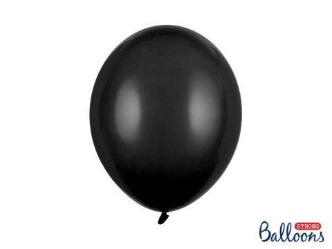 Balony lateksowe Strong, Czarne, Pastel Black, 30cm, 100 szt. Partydeco