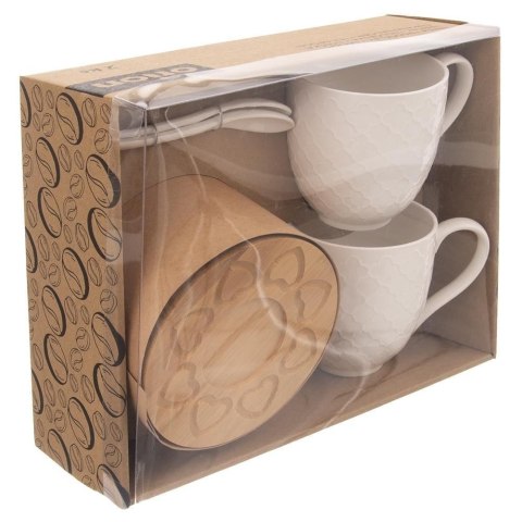 Kubek z uchem porcelanowy do picia herbaty kawy na prezent zestaw kubków 370 ml 2 sztuki Kubek z uchem porcelanowy do picia herbaty kawy na prezent zestaw kubków 370 ml 2 sztuki