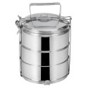 MENAŻKA OBIADOWA STALOWA DO OBIADU ŻYWNOŚCI 3X1,3L