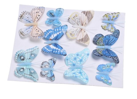 Motyl mix 8cm/5cm na klipie - 10szt. 173CANA8147