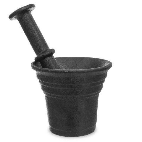 Moździerz żeliwny do przypraw z tłuczkiem czarny 10,5 cm Moździerz żeliwny do przypraw z tłuczkiem czarny 10,5 cm