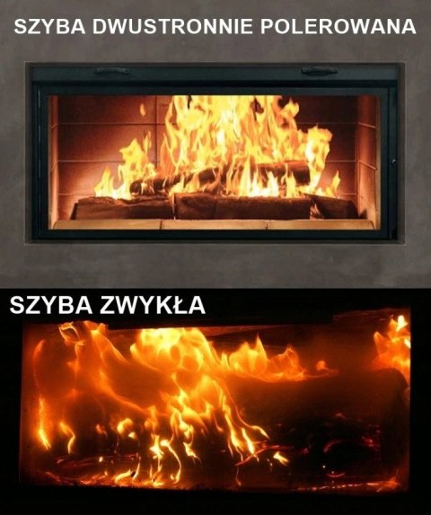 Szyba czyszcząca się do Kominka, pieca na wymiar Szyba czyszcząca się do Kominka, pieca na wymiar