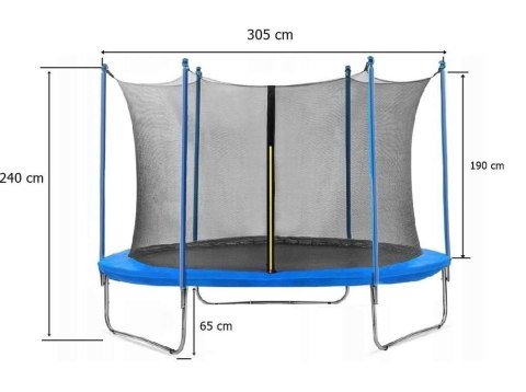 Trampolina Ogrodowa dla dzieci FT10 305 cm - SOLIDNA Trampolina Ogrodowa dla dzieci FT10 305 cm - SOLIDNA